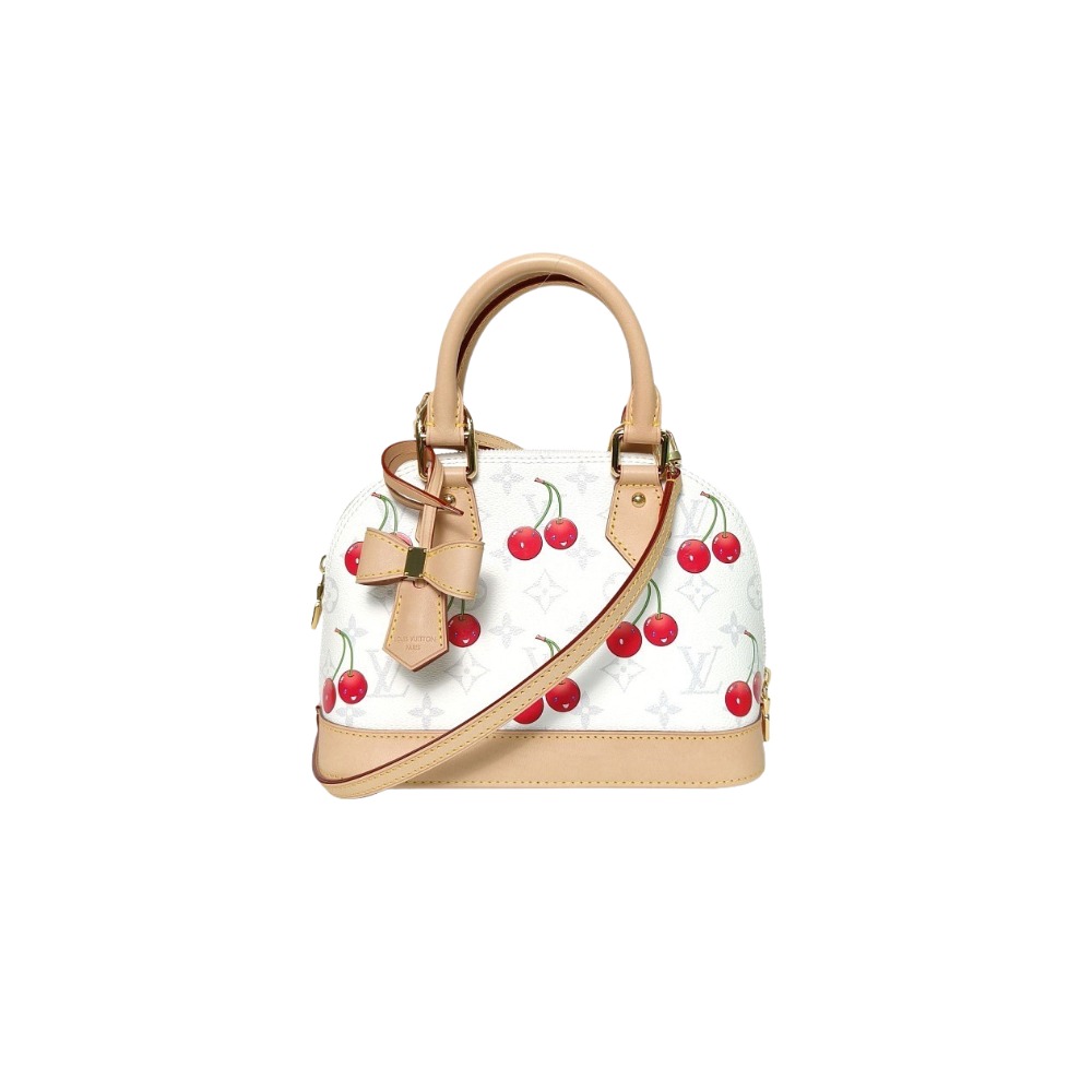 Louis Vuitton LV X TM Monogram Cerises Alma BB White