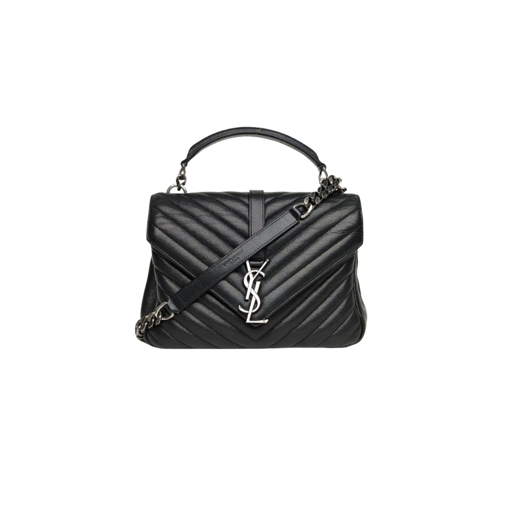 Saint Laurent Sheepskin Matelasse Chevron Monogram