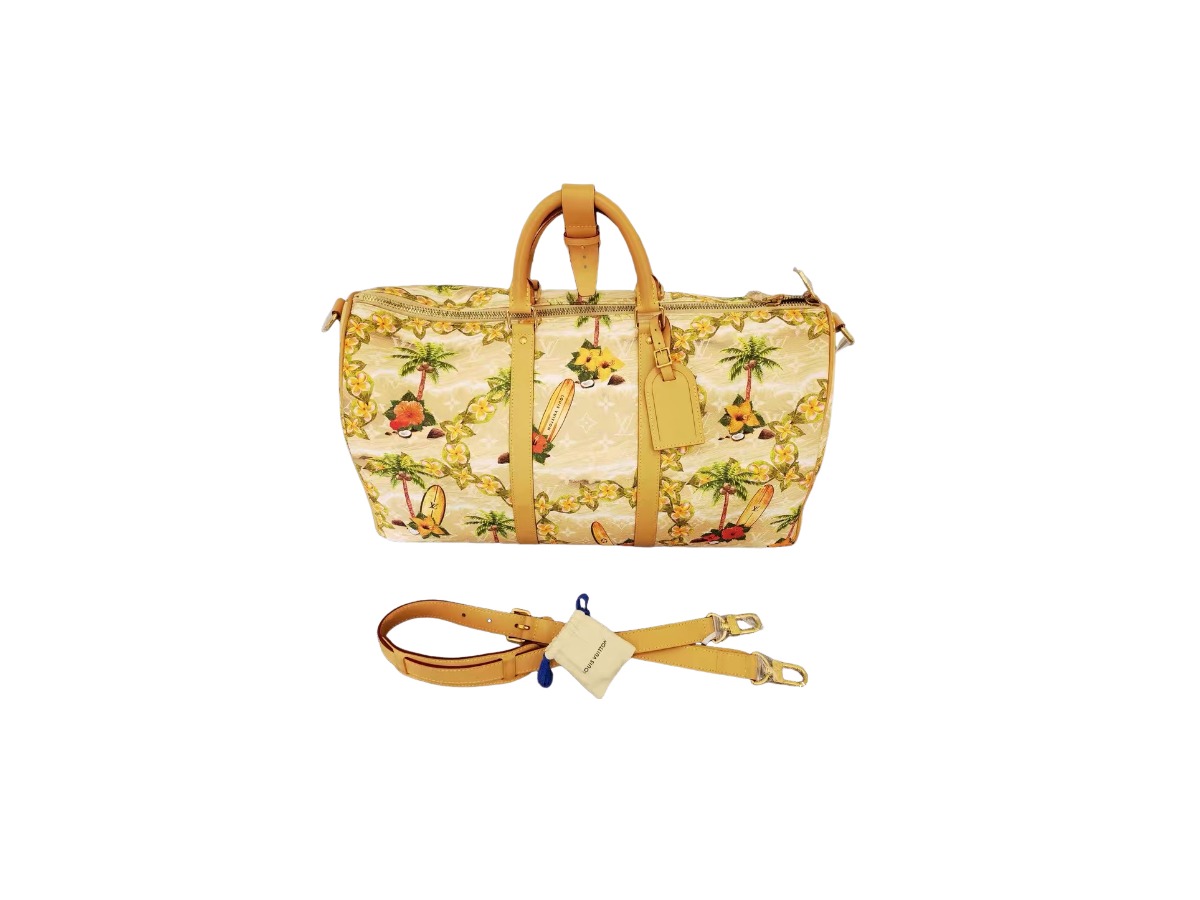 Louis Vuitton Monogram Surfin' Keepall Bandouliere 50 Sand