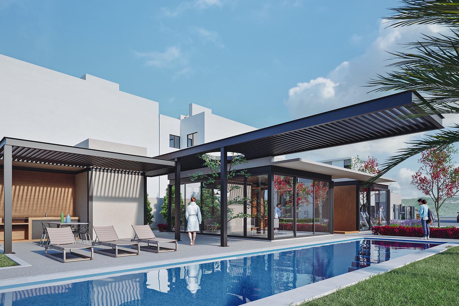 Tres-Cantos-Residencial-Amenidades-Carril-de-nado-Coworking-Gimnasio