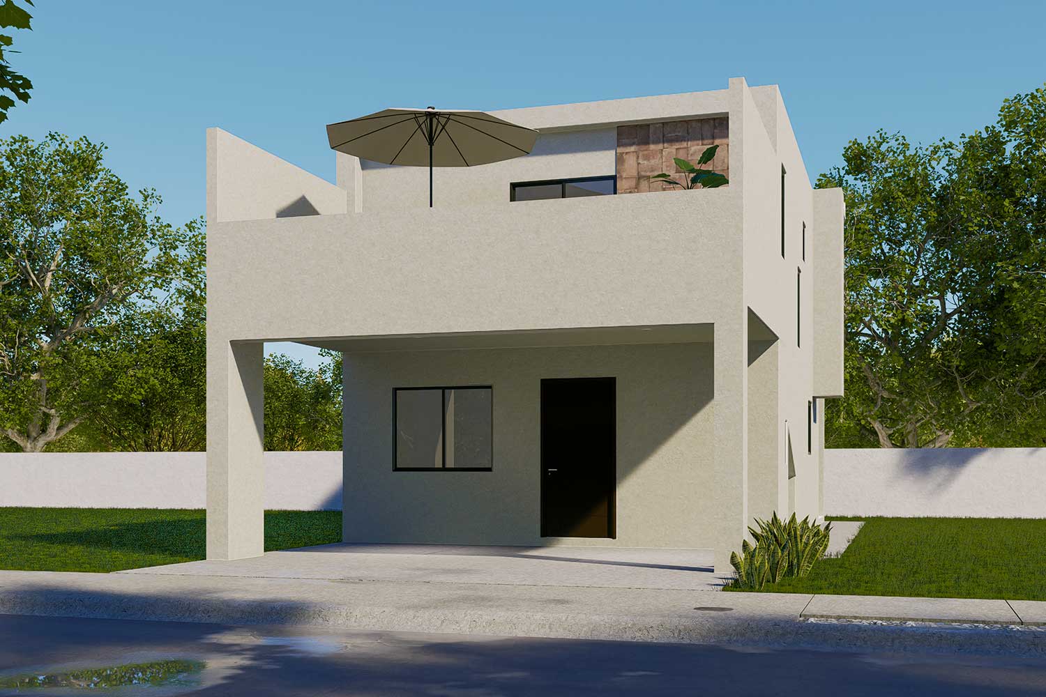 Casa modelo Santa Claudia con Terraza