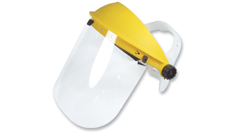 Elemento de protección personal careta antifluidos transparente EPP Careta antifluidos