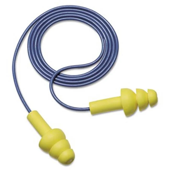 Elemento de protección personal protecciones auditivas de silicona con cuerda o cordón EPP protecciones auditivas de silicona