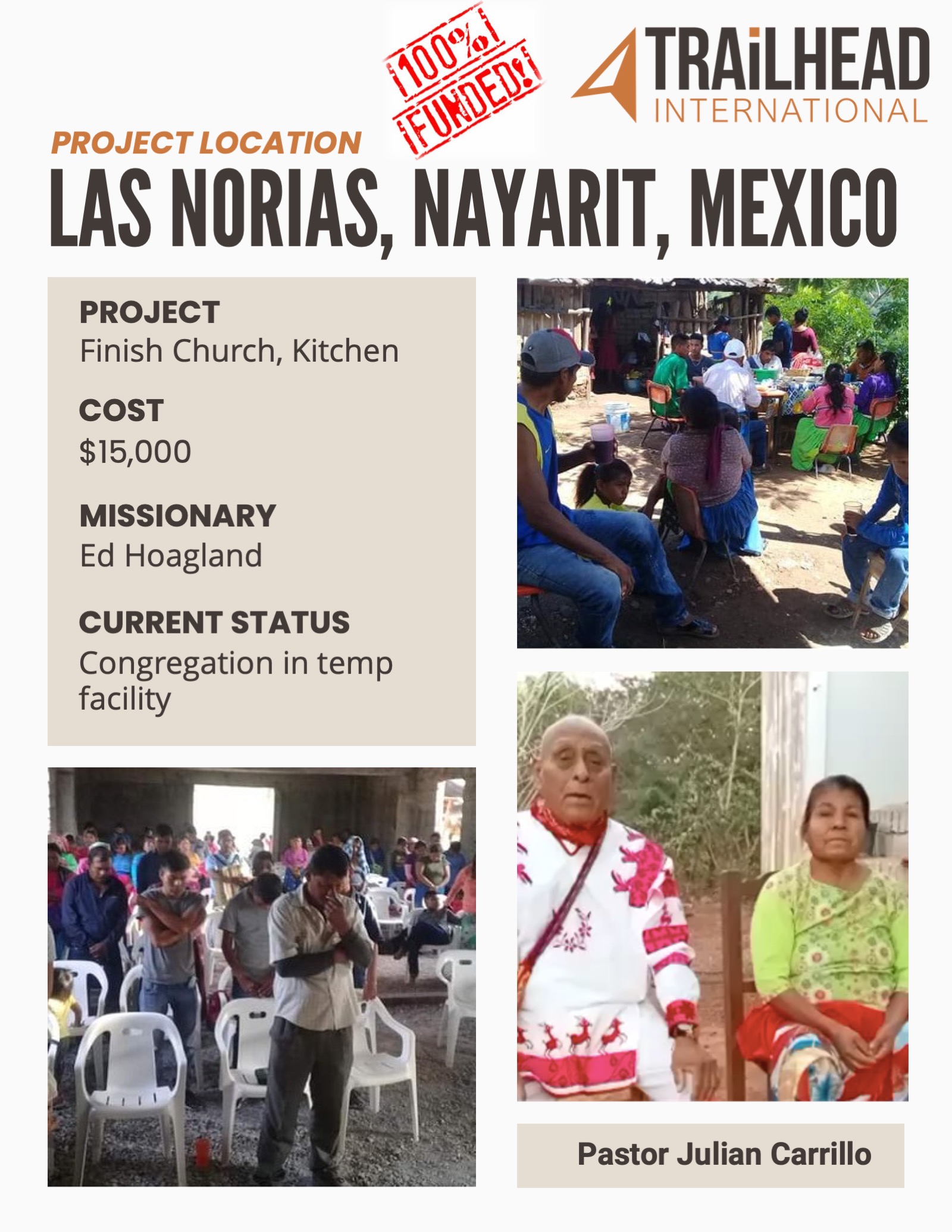 Las Norias, Nayarit, Mexico congregation