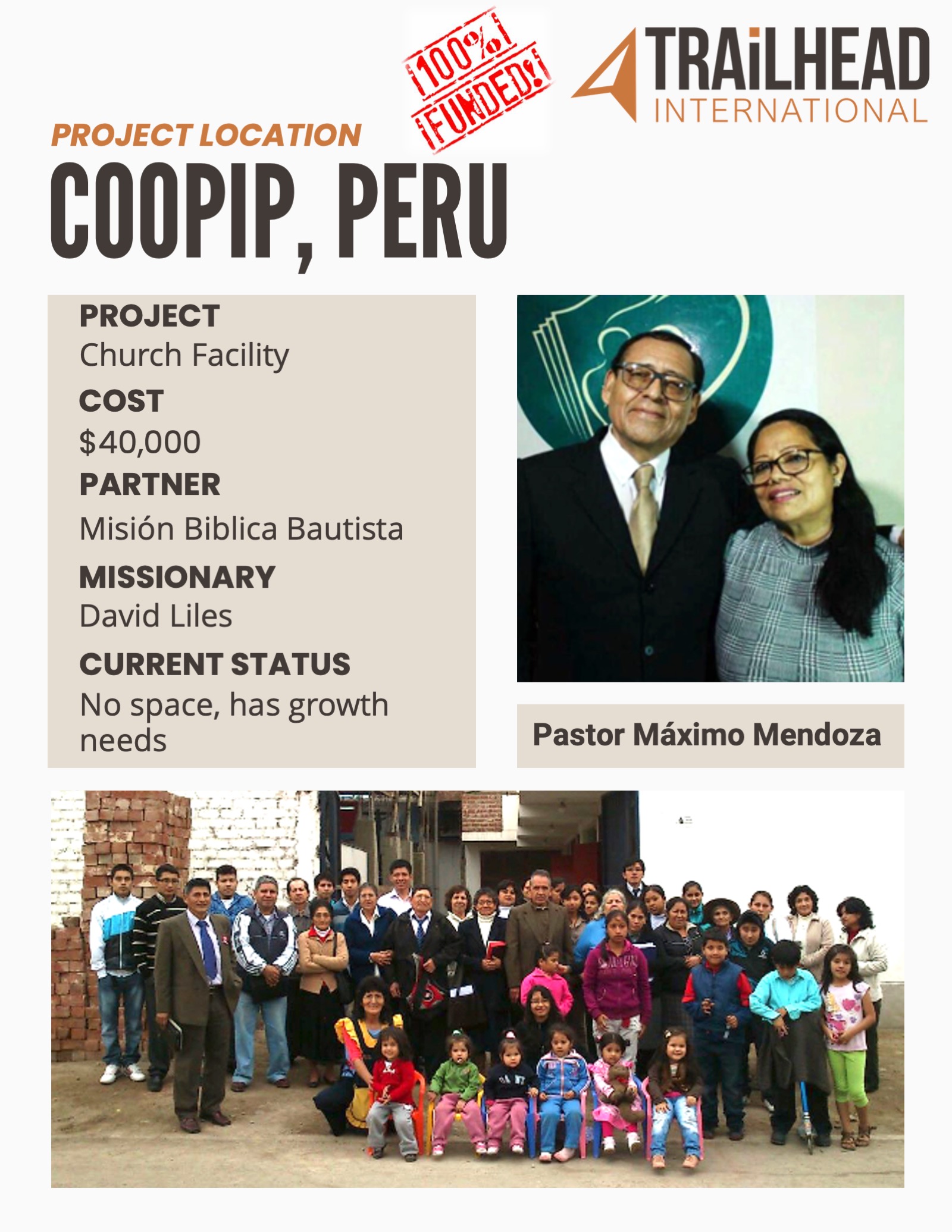 Coopip, Peru congregation
