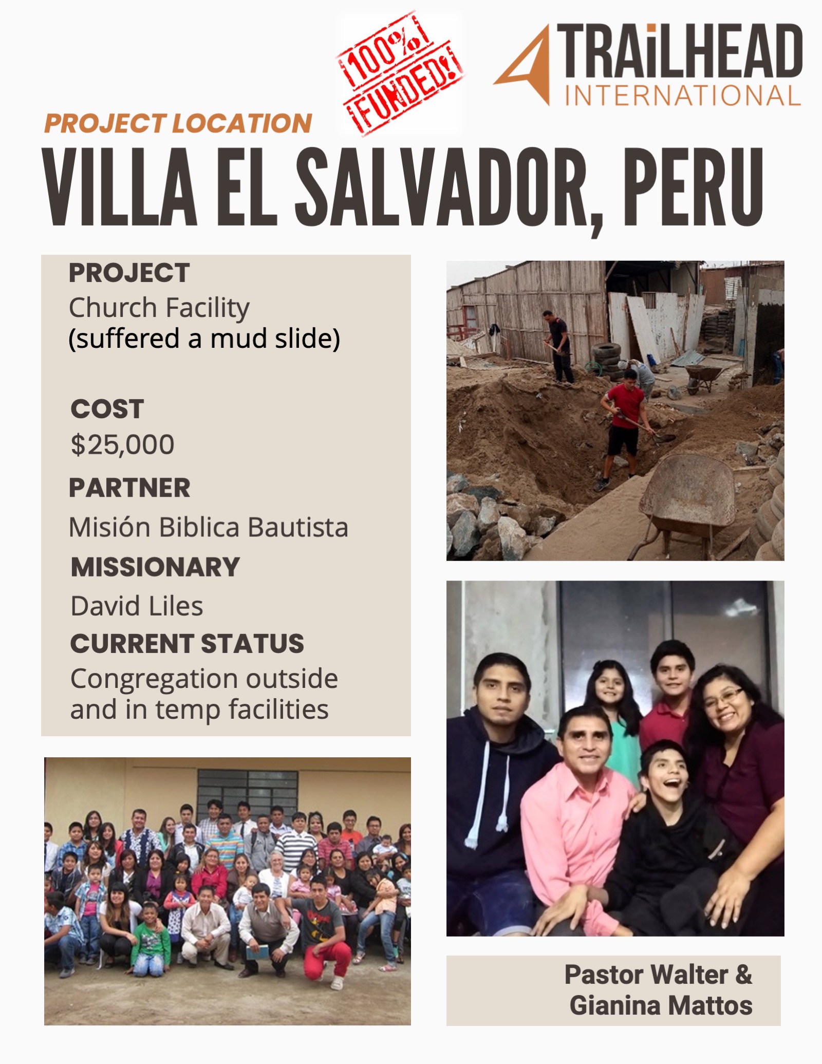 Villa El Salvador, Peru congregation