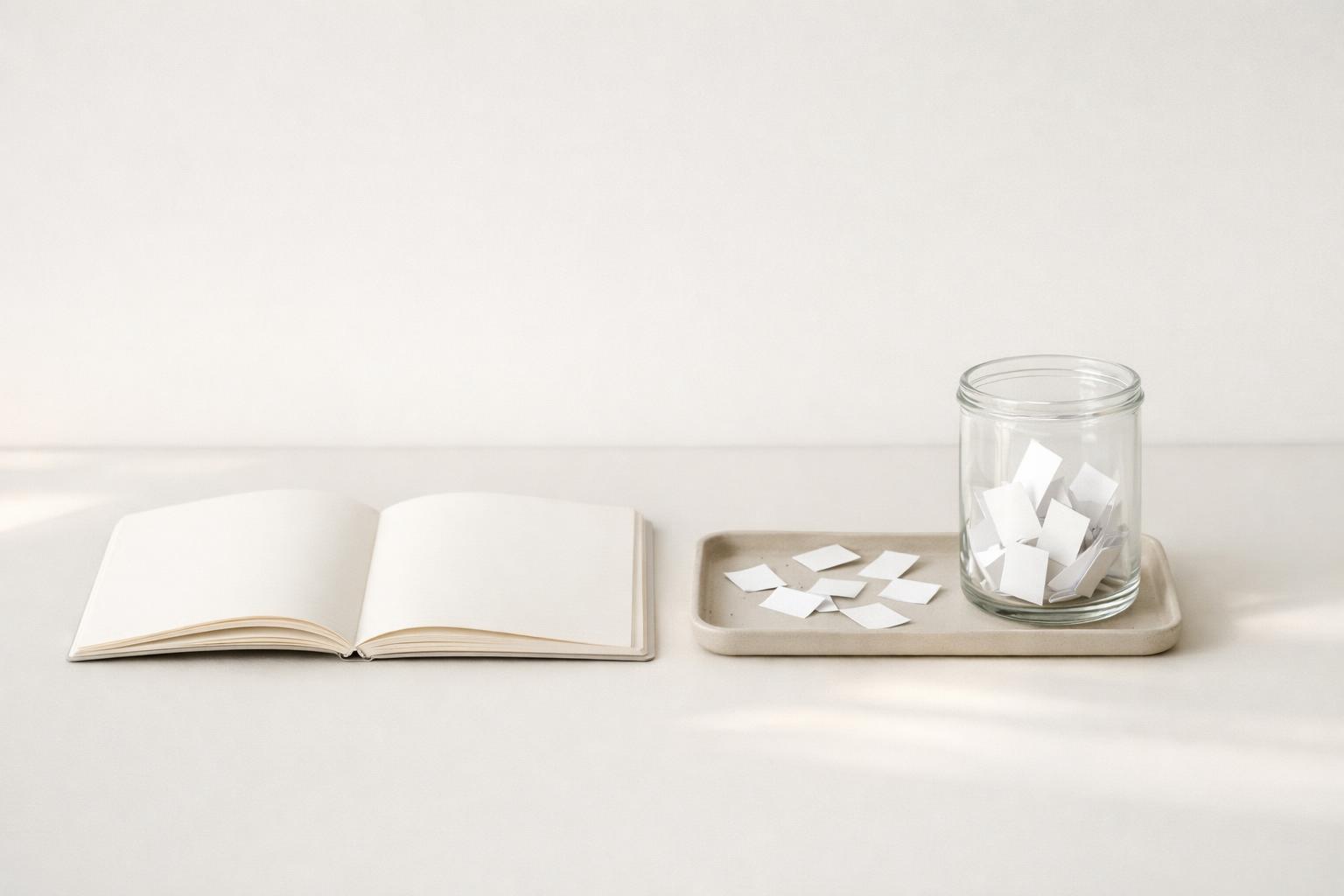 Loose thoughts being gathered into one trusted capture system to reduce mental overload