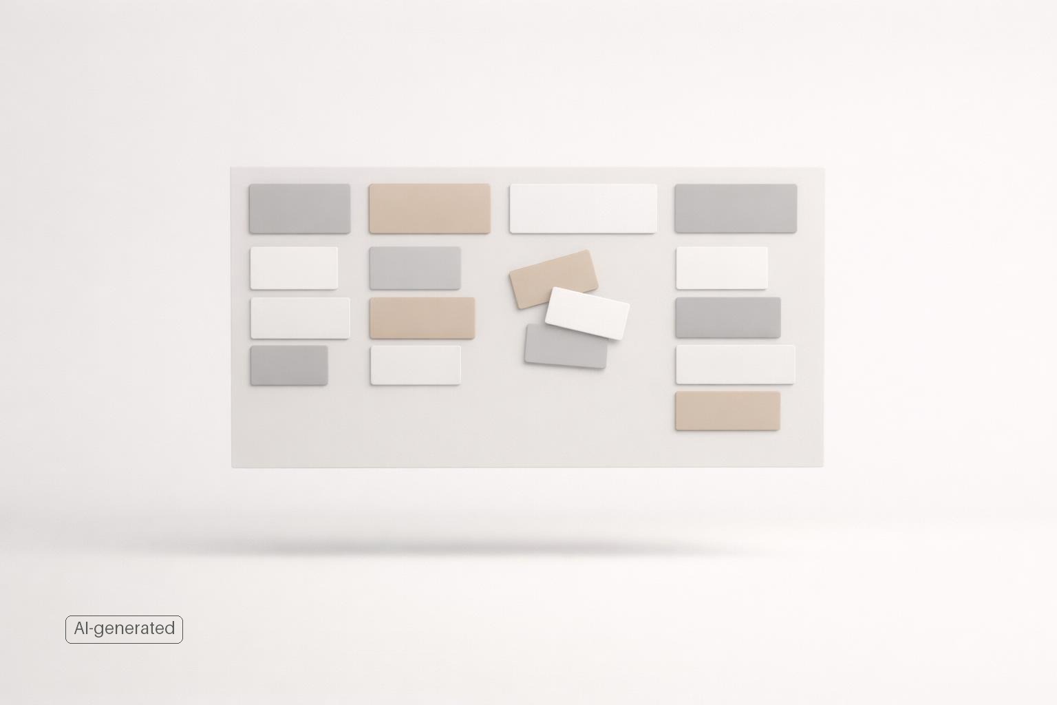 A task board organizing scattered cards into a focused workflow for better follow-through (AI-generated)
