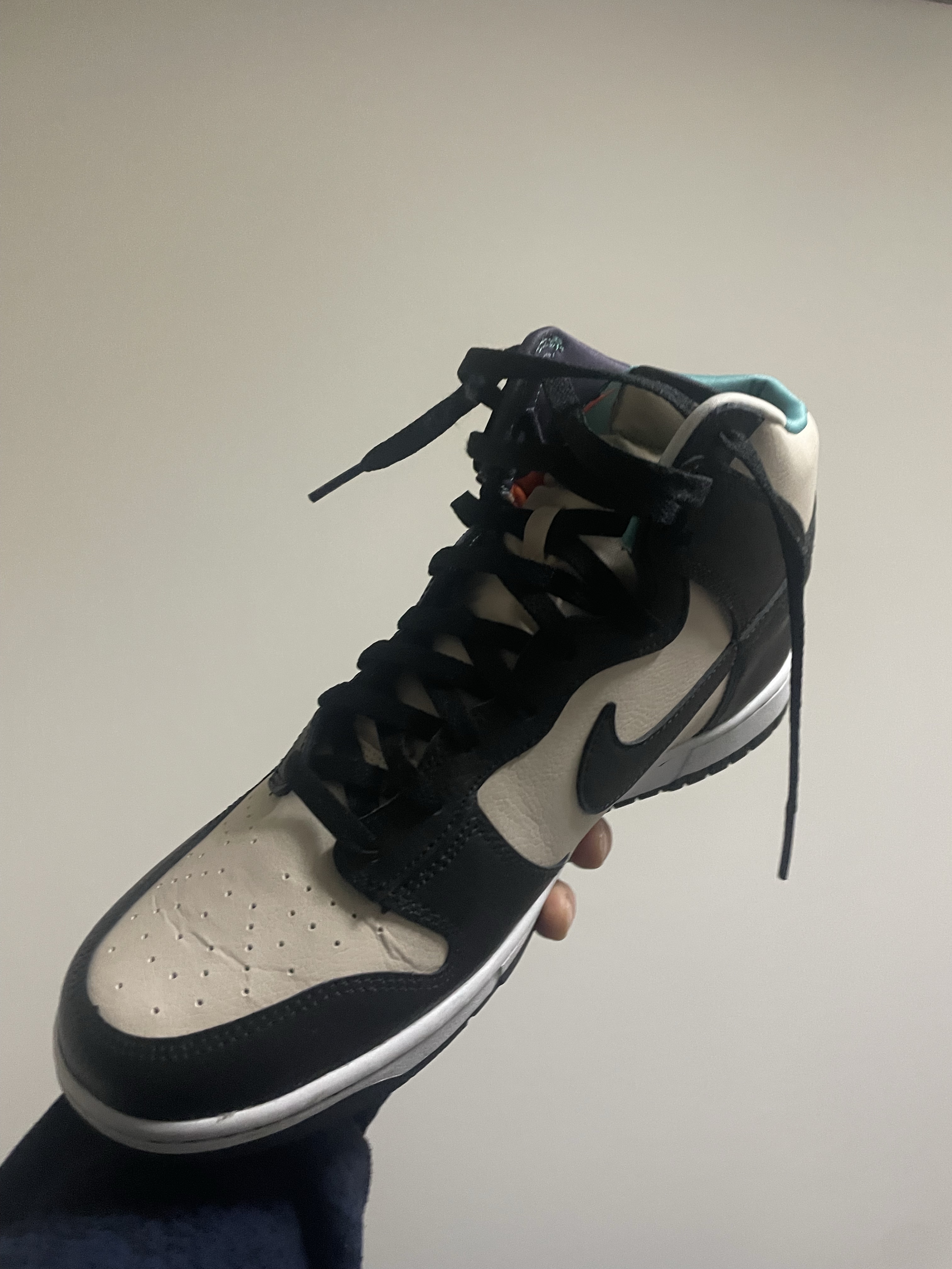 NIKE DUNK HIGH ブラック×セイル×ティールカラー 画像2
