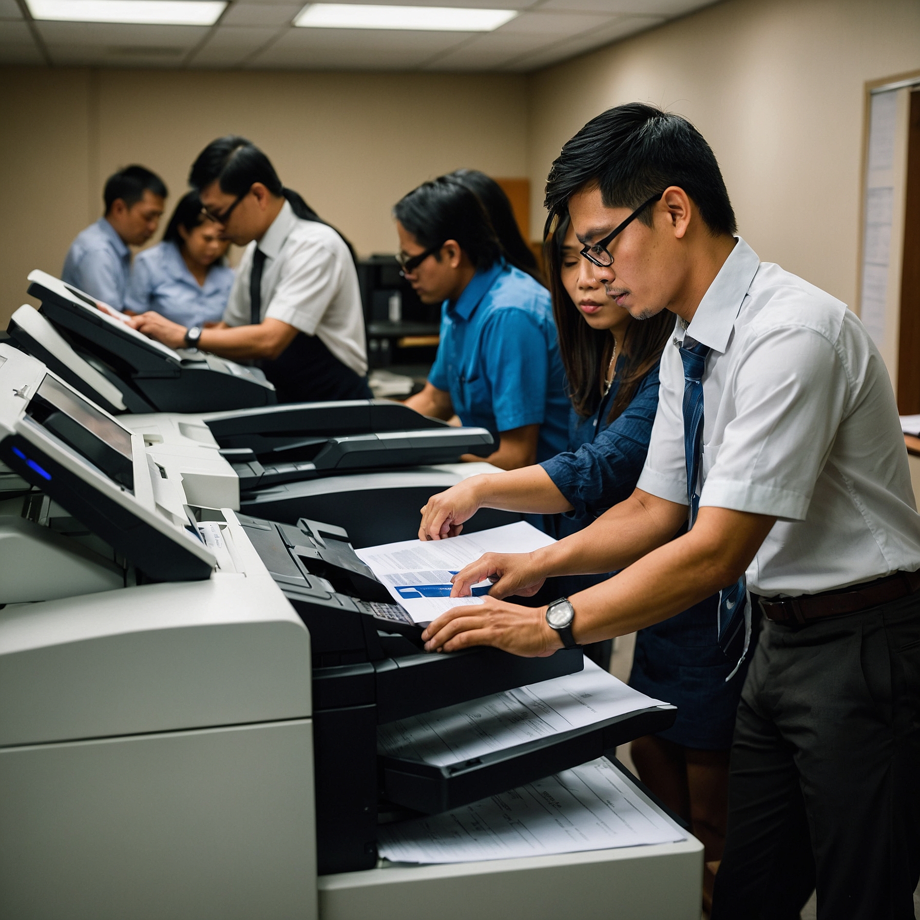 Copier Training for Office Staff
