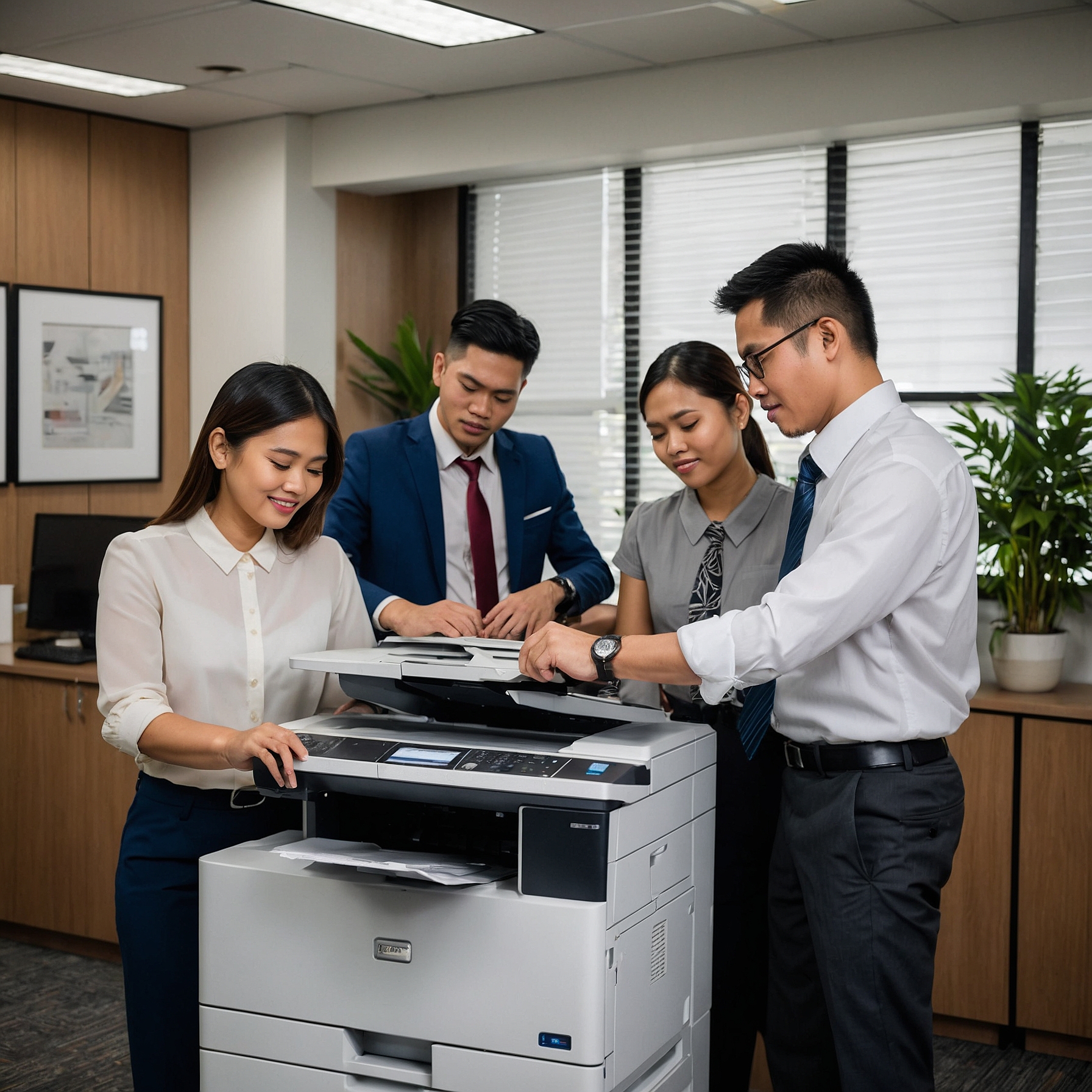 Setting Up Mobile Copiers for Events