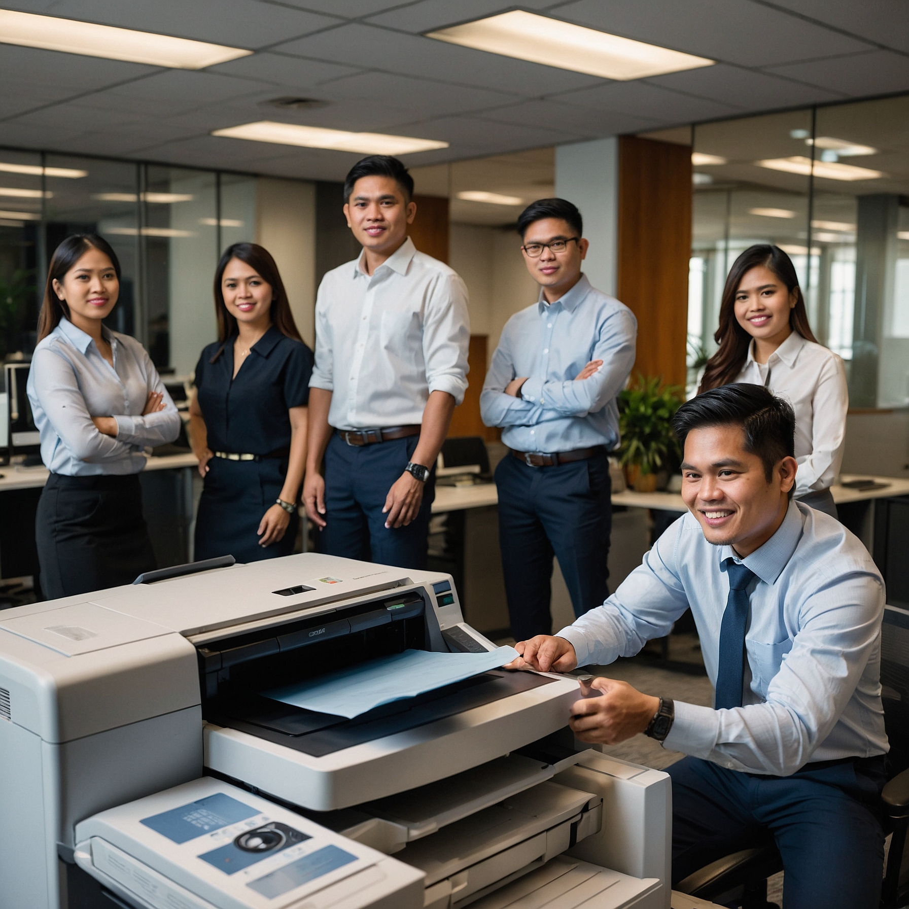 Setting Up Mobile Copiers for Events