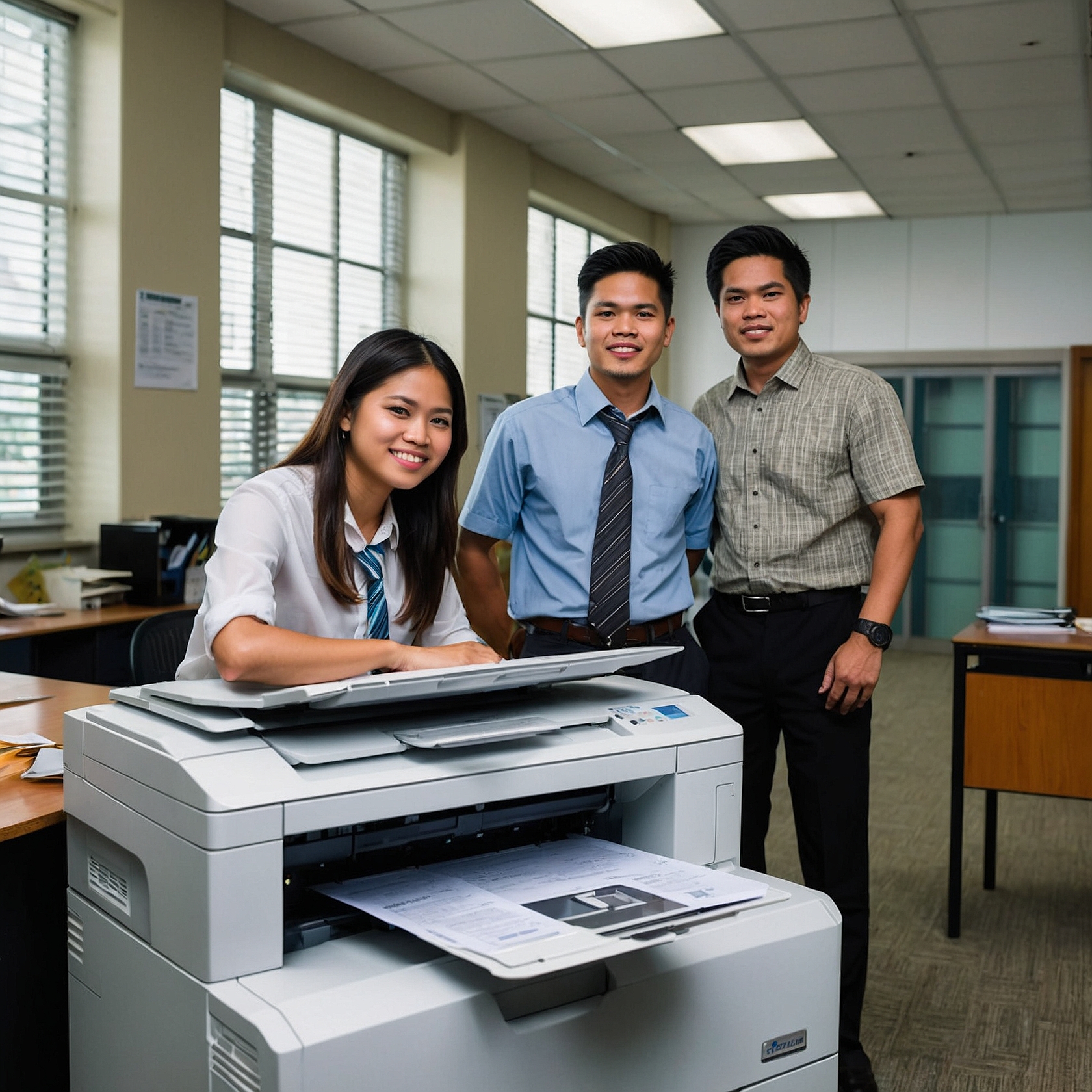Training School Staff on Copier Use