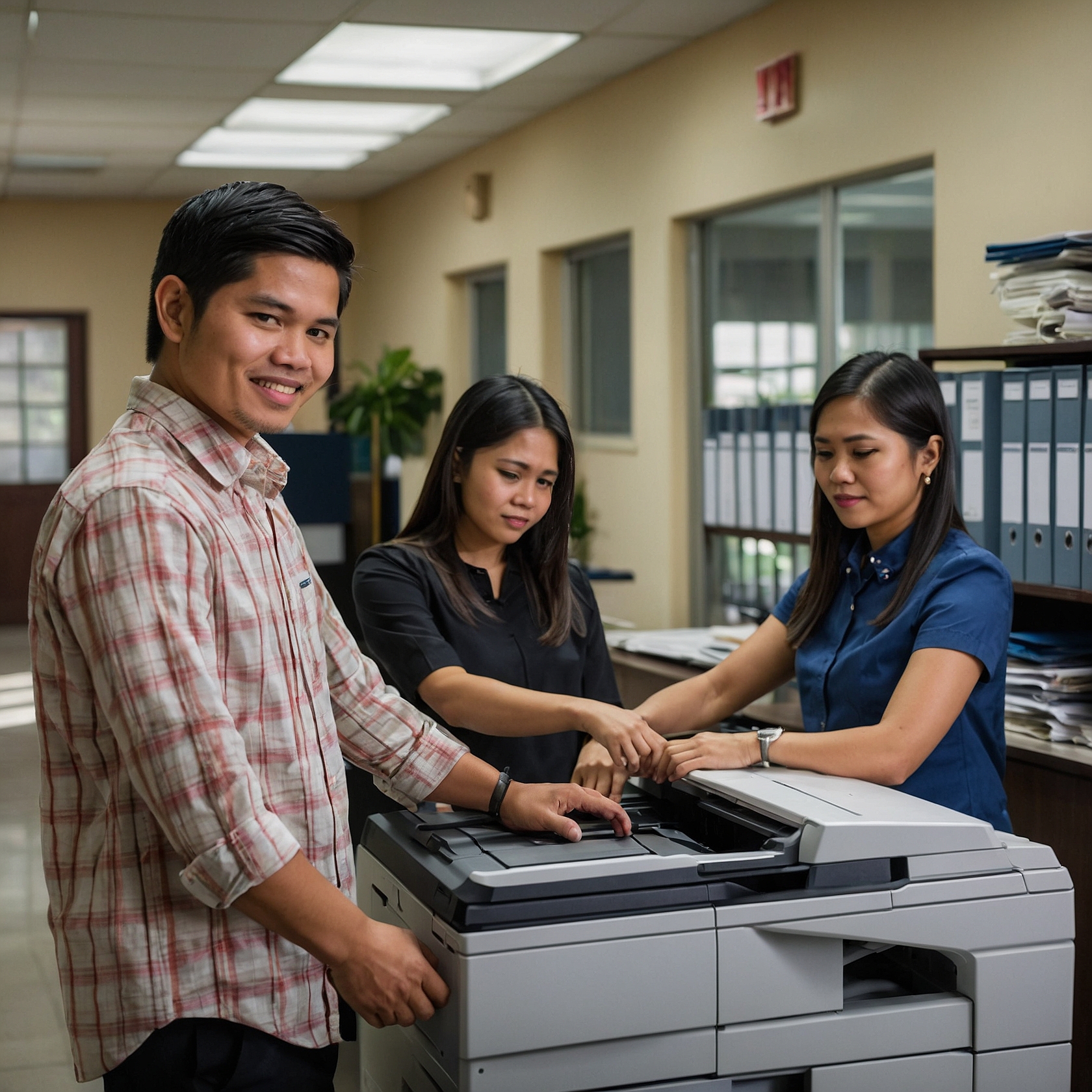 Training School Staff on Copier Use