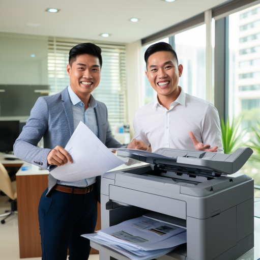 Modern office printer leasing setup in Philippines