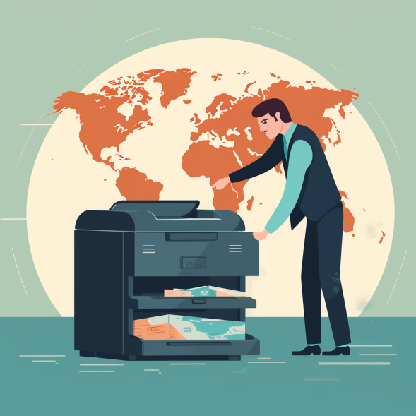 Printer Leasing Printer with Dollars