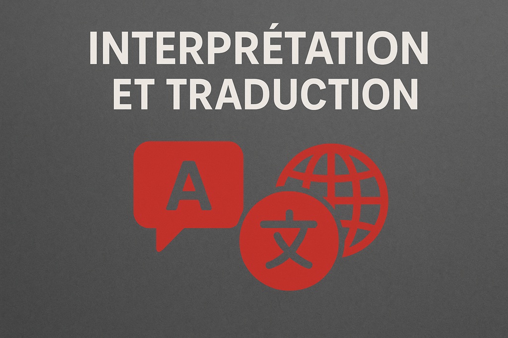 Illustration pour Interprétation et traduction