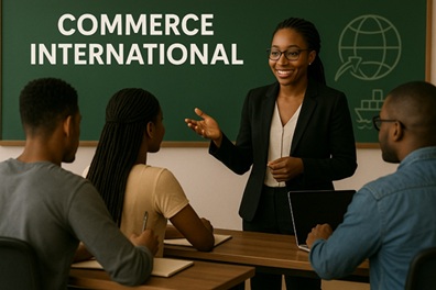 Illustration pour Commerce international