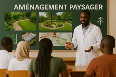 Illustration pour Aménagement Paysager