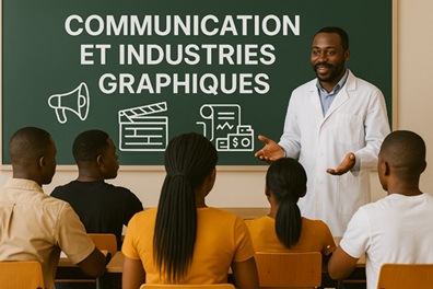 Illustration pour Communication et Industries Graphiques