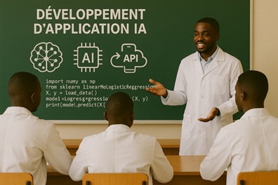 Illustration pour Développement d'Application IA