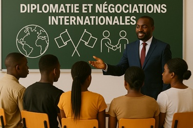 Illustration pour Diplomatie et négociations internationales