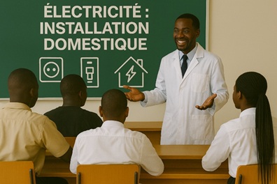 Illustration pour Electricité - Installation domestique