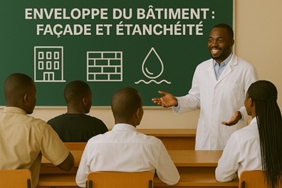 Illustration pour Enveloppe du Bâtiment : Façade et Étanchéité