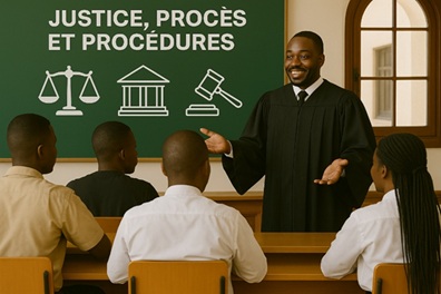 Illustration pour Justice, procès et procédures