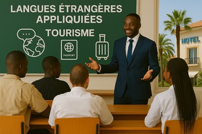 Illustration pour Langues étrangères appliquées - Tourisme