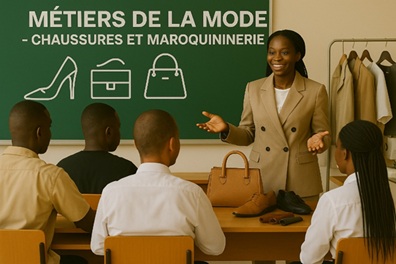 Illustration pour Métiers de la Mode - Chaussures et Maroquinerie