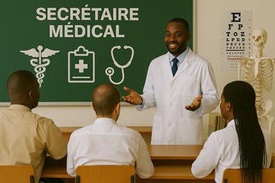 Illustration pour Secrétaire médical