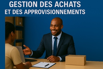 Illustration pour professionnelle de Gestion des achats et des approvisionnements