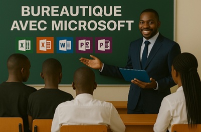 Illustration pour Bureautique avec Microsoft