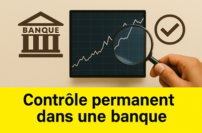 Illustration pour Contrôle permanent dans une banque