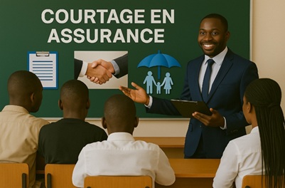 Illustration pour Courtage en assurance