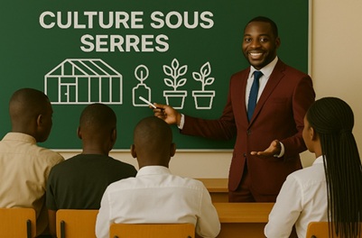 Illustration pour Culture sous serres