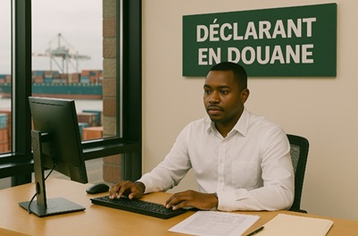 Illustration pour Déclarant en douane