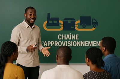 Illustration pour Chaîne d'approvisionnement