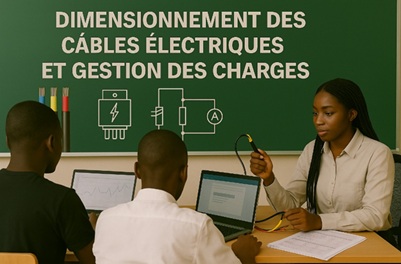 Illustration pour Dimensionnement des câbles électriques et gestion des charges