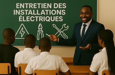 Illustration pour Entretien des installations électriques