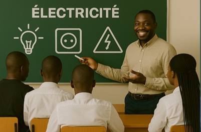 Illustration pour Sensibilisation aux risques électriques