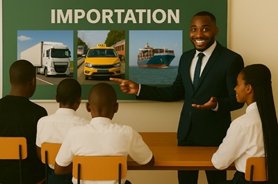 Illustration pour L'importation