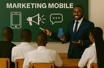 Illustration pour Marketing mobile