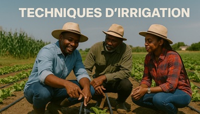 Illustration pour Techniques d'irrigation
