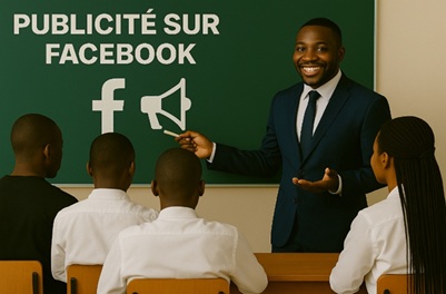 Illustration pour Publicité sur Facebook