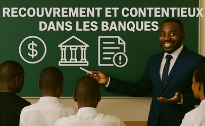 Illustration pour Recouvrement et contentieux dans les banques