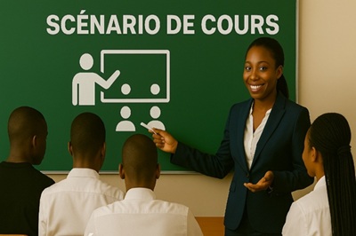 Illustration pour Scénario de cours