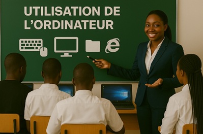 Illustration pour Utilisation de l'ordinateur