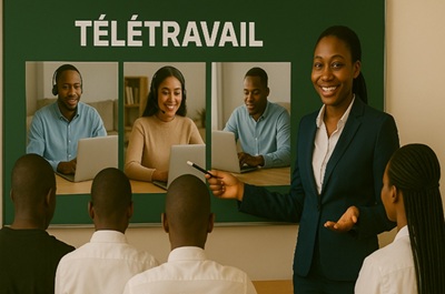 Illustration pour Le télétravail